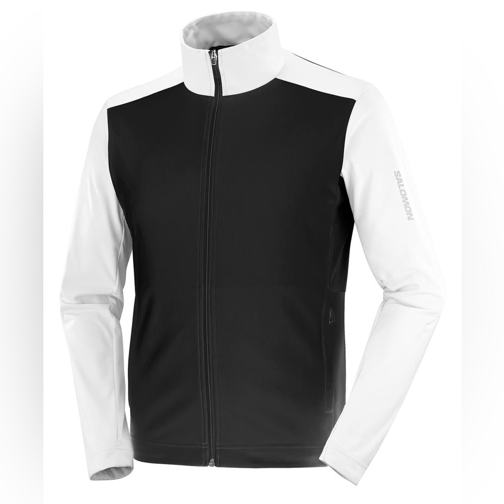 Salomon Gore-Tex Infinium Windstopper Jacket in Black and White